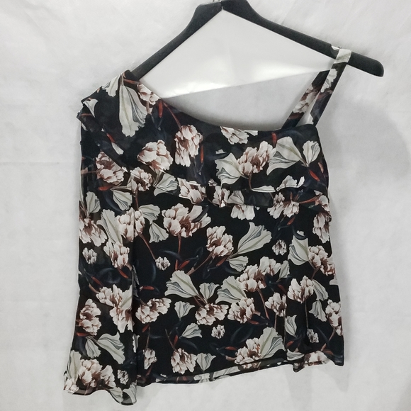 NWT I.N.C. Printed Floral Asymmetric Blouse - Picture 7 of 7